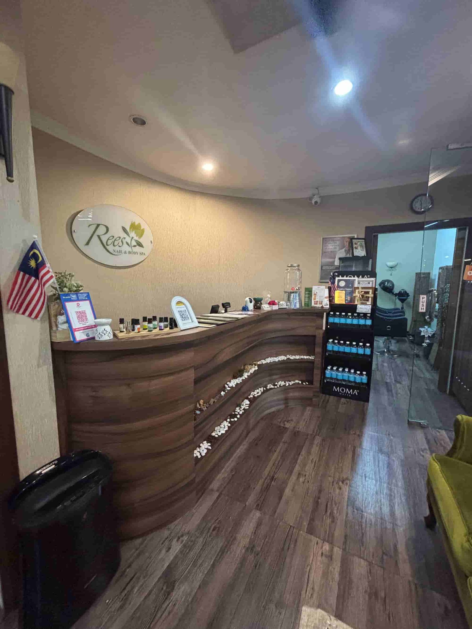 Rees Nail & Body Spa therapist performing a treatment